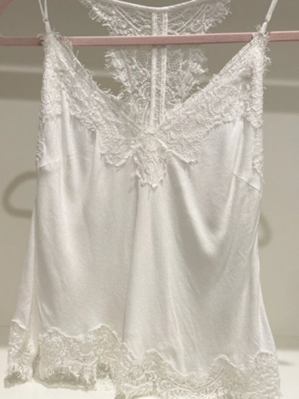 Gold Hawk White Lace Cami Y2K Tank